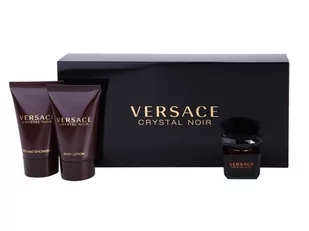 Versace Crystal Noir zestaw EDT 5 ml + balsam 25 ml + żel p/p 25 ml VER-CNW35 - Zestawy perfum damskich - miniaturka - grafika 1