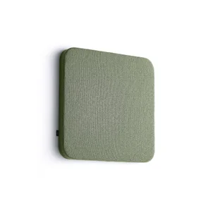Panel akustyczny POLY, zaokrąglone rogi, 600x600x56 mm, ścienny, zielony - Płyty i maty izolacyjne - miniaturka - grafika 1