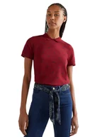 Bluzki damskie - Koszulka damska Tommy Hilfiger Reg Aop Pique C-Nk polo-XS - miniaturka - grafika 1