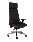 Fotele i krzesła biurowe - Fotel biurowy Moon Wood HD drewniany - miniaturka - grafika 1