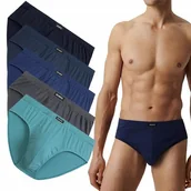 Majtki męskie - SLIPY MĘSKIE ATLANTIC CLASSIC 5SMP003/GRA/NIEC/ZIEJ/IND/NIEC 5PAK *M* - miniaturka - grafika 1