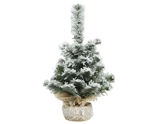 Mała Choinka Wewnętrzna Ośnieżona W Osłonce 45Cm - Choinki - miniaturka - grafika 1