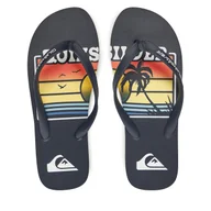 Klapki i japonki męskie - Japonki Quiksilver AQYL101371 Granatowy - miniaturka - grafika 1