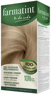 Farby do włosów i szampony koloryzujące - Farba kremowa bez utleniacza do włosów Farmatint Gel Coloración Permanente 10n-rubio Platino 135m (8470001791191) - miniaturka - grafika 1