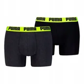 Majtki męskie - Puma Bokserki Męskie Majtki Boxer 2P Czarne/Grafitowe R.M - miniaturka - grafika 1