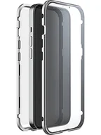 Etui i futerały do telefonów - Black Rock - Etui ze szkła 360 stopni pasuje do Apple iPhone 14 Pro I etui na telefon komórkowy, zamknięcie magnetyczne (przezroczyste ze srebrną ramką) - miniaturka - grafika 1