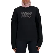 Koszulki sportowe damskie - Koszulka New Balance WT41912BK - czarna - miniaturka - grafika 1