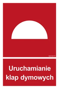 BB002 URUCHAMIANIE KLAP DYMOWYCH, PN - PŁYTA PCV 1MM; (100X148MM) - Systemy ekspozycyjne i znaki informacyjne - miniaturka - grafika 1