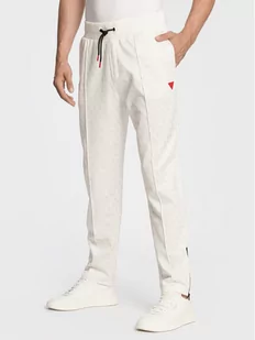 Guess Spodnie dresowe Korbin Z2BB05 FL04Q Biały Regular Fit - Spodnie sportowe męskie - miniaturka - grafika 1