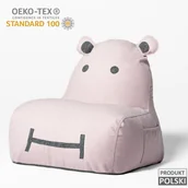 Szafy i szafki dla dzieci - Pufa siedzisko Hippo Soft - Różowa - miniaturka - grafika 1