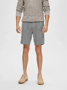 Selected Homme Szorty materiałowe Slhregular-Brody 16087638 Szary Regular Fit - Spodenki męskie - miniaturka - grafika 1