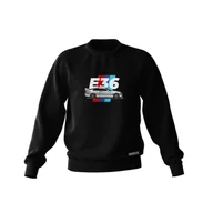 Odzież do sportów motorowych - Czarna bluza BMW E36 illustration-3XL - miniaturka - grafika 1