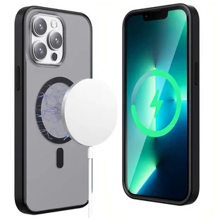 Etui matowe Alogy MagCase do MagSafe obudowa z pierścieniem magnetycznym do Apple iPhone 13 Pro Czarne - Etui i futerały do telefonów - miniaturka - grafika 9