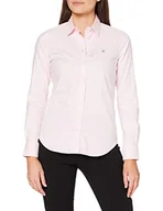 Bluzki damskie - GANT Damska bluzka ze streczu Oxford, różowy (Light Pink 662), 42 PL - miniaturka - grafika 1
