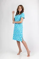 Bielizna nocna - REGINA KOSZULKA DAMSKA 157 L TURKUS - miniaturka - grafika 1