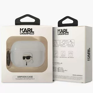 Karl Lagerfeld KLAP2HNIKTCT Airpods Pro 2 cover transparent  Ikonik Karl Lagerfeld - Akcesoria do słuchawek - miniaturka - grafika 4