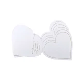 Wesele i ślub - Wizytówki Na Stół Ślubny Serca Białe Weselne 10Szt - miniaturka - grafika 1