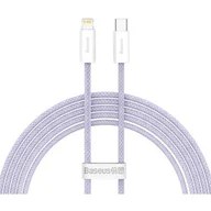 Kable USB - Baseus Dynamic 2 Series kabel do szybkiego ładowania USB-C - Lightning 20W 480Mb/s 2m fioletowy - miniaturka - grafika 1