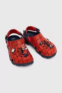 Buty dla chłopców - Crocs klapki dziecięce TEAM SPIDERMAN ALLERAIN CLOG kolor czerwony - miniaturka - grafika 1