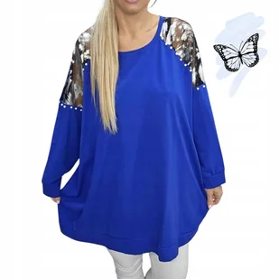 ELEGANCKA TUNIKA BAWEŁNIANA bluzka perły srebro luźna bluza 50 52 5XL 3208 - Bluzki damskie ELEGANCKA TUNIKA BAWEŁNIANA bluzka perły srebro luźna bluza 50 52 5XL 3208 - Bluzki damskie - miniaturka - grafika 1