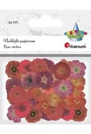 Zabawki kreatywne - Naklejki papierowe Kwiaty mix 45szt - miniaturka - grafika 1