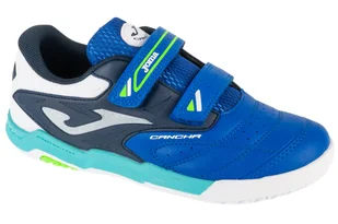 Joma Cancha Jr. 2504 IN CAJS2504INV, dla chłopca, buty halowe - halówki, Niebieski - Piłka nożna - miniaturka - grafika 1