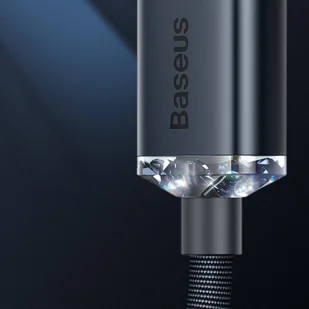 Baseus Crystal Shine Series kabel przewód USB do szybkiego ładowania i transferu danych USB Typ A - Lightning 2,4A 1,2m niebieski (CAJY000003) - Kable USB - miniaturka - grafika 11