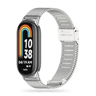 Smartband - Pasek do XIAOMI SMART BAND 8 / 8 NFC Tech-Protect Milaneseband srebrne - miniaturka - grafika 1