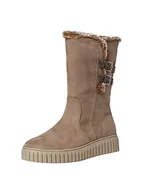 Śniegowce damskie - s.Oliver Damskie śniegowce 5-26426-41, szarobrązowy, 40 EU - miniaturka - grafika 1