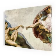 Dewocjonalia - Art christiana Stworzenie Adama, obraz religijny na płótnie ACHC092 - miniaturka - grafika 1