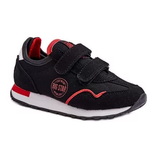 Dziecięce Sneakersy Memory Foam System Big Star LL374179 Czarne - Buty dla dziewczynek - miniaturka - grafika 1
