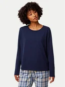 Piżamy damskie - Triumph Koszulka piżamowa 10221070 Granatowy Regular Fit - miniaturka - grafika 1