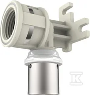 Akcesoria hydrauliczne - Kolano do montażu na ścianie PURMO CLEVERFIT PPSU LBP 20x1/2" - miniaturka - grafika 1