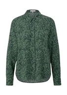 Bluzki damskie - s.Oliver damska bluzka z długim rękawem, zielona, 40, zielony, 40 - miniaturka - grafika 1