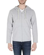 Bluzy męskie - 19V69 ITALIA Męska bluza z kapturem Thomas Light Grey, jasnoszara, XL (20 sztuk), jasnoszary, XL - miniaturka - grafika 1