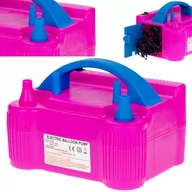 Zabawki interaktywne dla dzieci - ELEKTRYCZNA POMPKA DO BALONÓW 2 DYSZE MOCNA SZYBKA - miniaturka - grafika 1