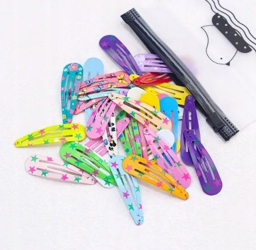 Spinki wielokolorowy 30 szt.