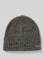 Czapki męskie - Czapka beanie z wyhaftowanym logo - miniaturka - grafika 1