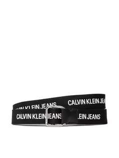 Paski - Calvin Klein Jeans Pasek Damski Slider Webbing Belt 30mm K60K608292 Czarny - grafika 1