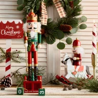 Ozdoby bożonarodzeniowe - Figurka NUTCRACKER dziadek do orzechów kalendarz adwentowy 42 cm HOMLA - miniaturka - grafika 1