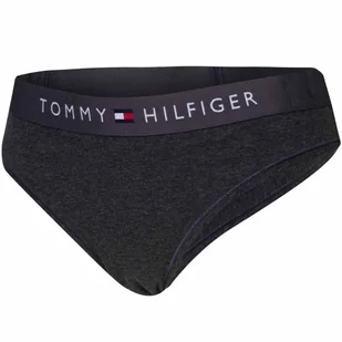 TOMMY HILFIGER BIKINI DAMSKIE MAJTKI 1P GRAFITOWE r.S - Majtki damskie - miniaturka - grafika 1