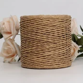 Rękodzieło - TEMU 100g Papierowa z trawy Ręcznie pleciona torba do kapelusza do pakowania prezentów 100% len - miniaturka - grafika 1