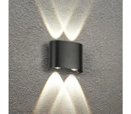 Lampy ogrodowe - Brilagi - Zewnętrzny kinkiet LED FLAREBOX LED/4W/230V czarny IP65 - miniaturka - grafika 1