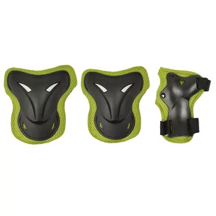Smj sport sport Ochraniacze zestaw BS-P003 czarno/zielone r L 13942 - Ochraniacze - miniaturka - grafika 1
