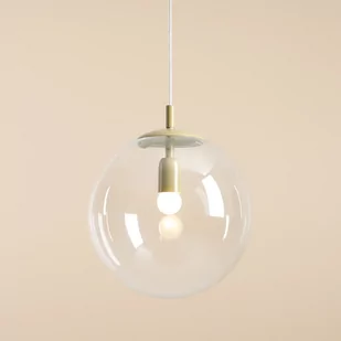 Lampa kulista wisząca Globe 562G12 szklana kula beżowa - Lampy sufitowe - miniaturka - grafika 3