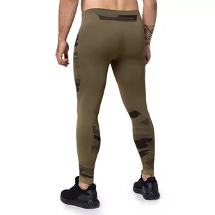 Spaio - Legginsy termoaktywne Tactical - Forest Green - Spodnie sportowe męskie - miniaturka - grafika 3