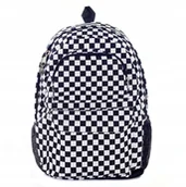 Plecaki szkolne i tornistry - PLECAK SZKOLNY MŁODZIEŻOWY W KRATKĘ A4 KRATA - miniaturka - grafika 1