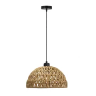 Lampy sufitowe - Rustykalna, pleciona lampa wisząca, na E27 31-26903 z serii BALLI - miniaturka - grafika 1