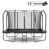 Trampoliny - Zipro Trampolina ogrodowa Jump Pro Quadro z siatką wewnętrzną 366 x 244 cm - miniaturka - grafika 1