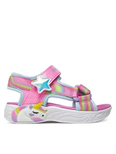 Skechers Sandały Unicorn Dreams Sandal-Dreamy Unicorns 303107L/PKMT Różowy - Buty dla dziewczynek - miniaturka - grafika 1